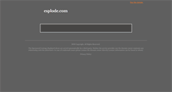 Desktop Screenshot of esplode.com